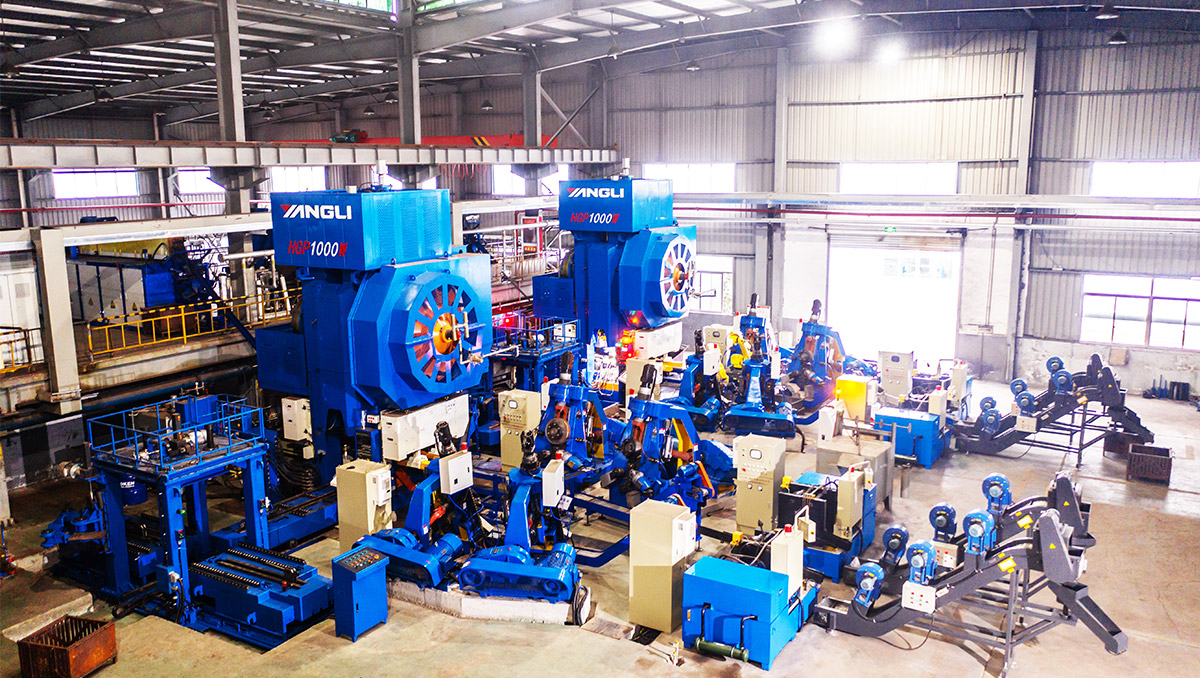 Hot die forging press - bearing parts hot forging production line - ring grinding machine